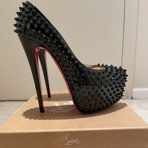 Louboutin Daffodile Spikes 160mm Patent Black Size 40.5